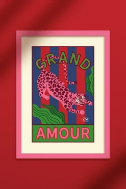 Make My Lemonade AFFICHE A4 GRAND AMOUR LEOPARD< Décorations
