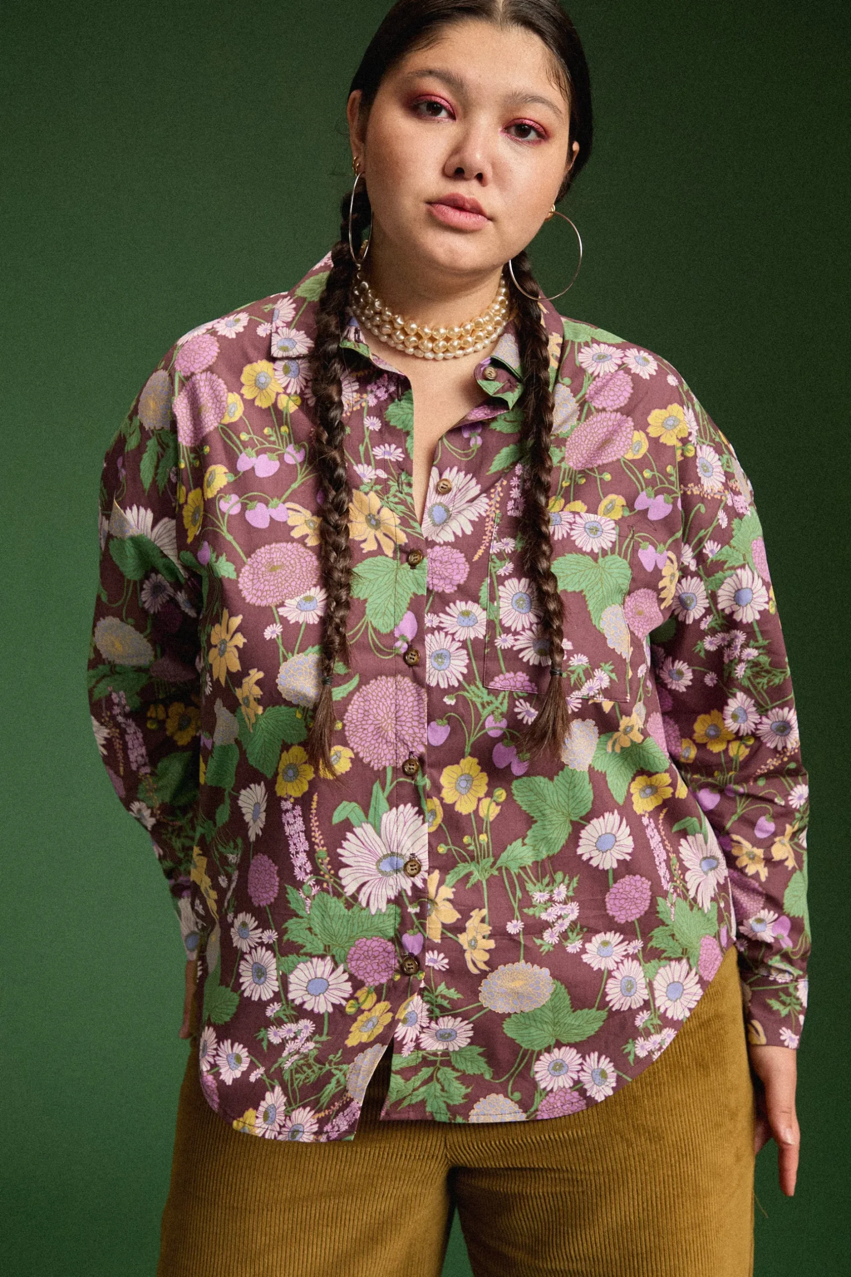 Make My Lemonade CHEMISE OMER AUTUMN FLOWER MARKET< Tops & T-Shirts