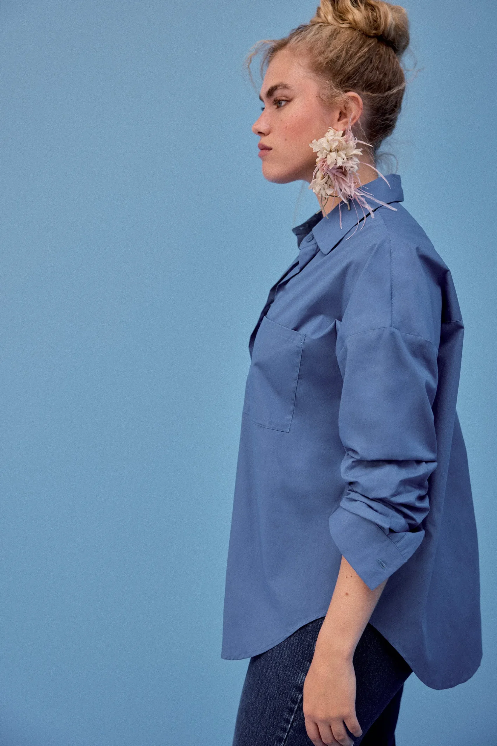 Make My Lemonade CHEMISE OMER BLEU CERULEEN< Tops & T-Shirts
