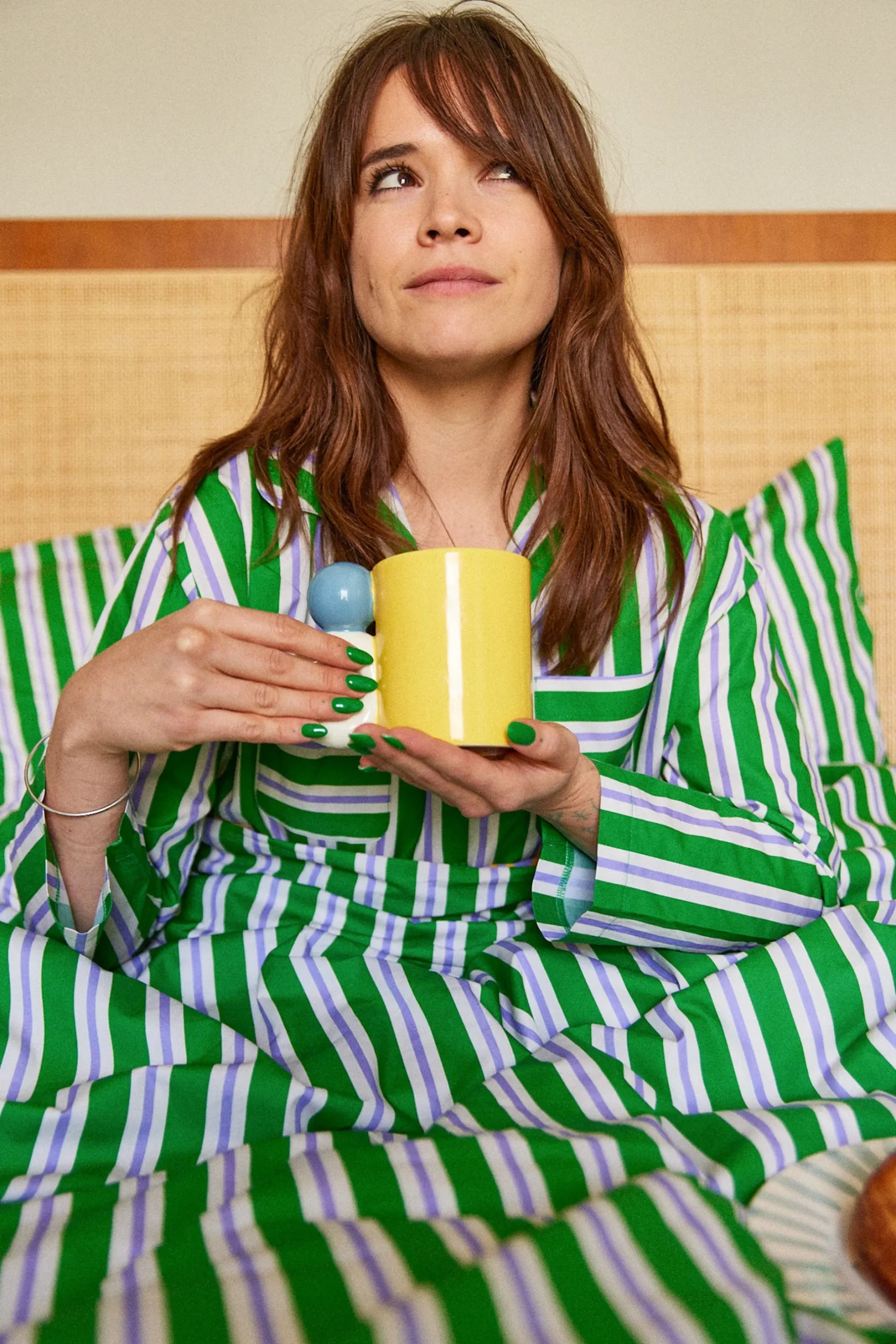 Make My Lemonade CHEMISE ROMEO GREEN & PURPLE< Le Linge|Homewear