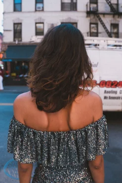 Make My Lemonade COMBI MONICA SEQUINS ARGENTE< Robes & Combis