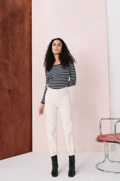 Make My Lemonade JEANS MATHILDA OFF WHITE< Denim|Pantalons
