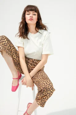Make My Lemonade JEANS NELSON LEOPARD< Denim|Pantalons