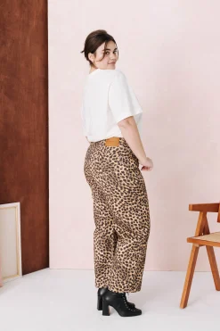 Make My Lemonade JEANS NELSON LEOPARD< Denim|Pantalons