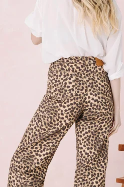 Make My Lemonade JEANS NELSON LEOPARD< Denim|Pantalons