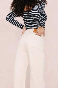 Make My Lemonade JEANS NELSON OFF WHITE< Denim|Pantalons