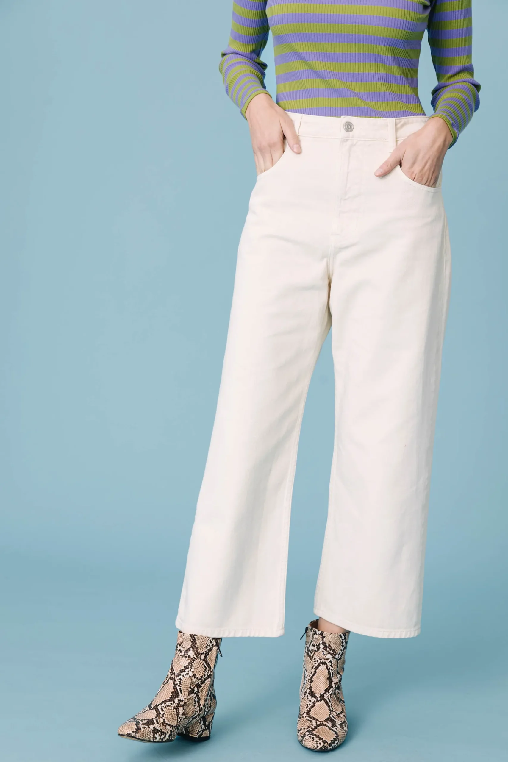 Make My Lemonade JEANS NELSON OFF WHITE< Denim|Pantalons