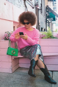 Make My Lemonade JUPE SARAH SEQUINS DISCO< Jupes