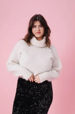 Make My Lemonade JUPE SARAH SEQUINS NOIR< Jupes