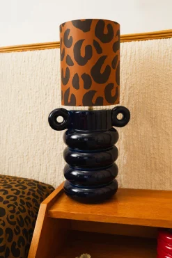 Make My Lemonade LAMPE ALI LEOPARD & BLEU MARINE< Lampes|Décorations