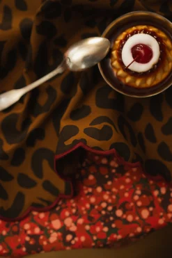Make My Lemonade LOT DE 2 SERVIETTES KATE LEOPARD< Art De La Table|Le Linge
