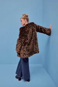 Make My Lemonade MANTEAU NICOLE NEW LEOPARD< Vestes & Manteaux