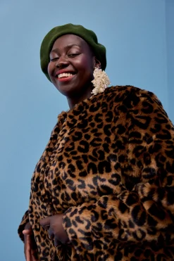 Make My Lemonade MANTEAU NICOLE NEW LEOPARD< Vestes & Manteaux