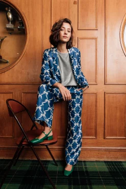 Make My Lemonade PANTALON KARL RUBAN BLEU< Pantalons