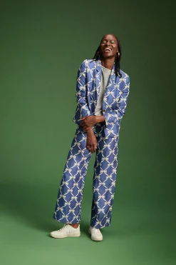 Make My Lemonade PANTALON KARL RUBAN BLEU< Pantalons