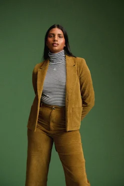 Make My Lemonade PANTALON NELSON VELOURS KAKI< Pantalons