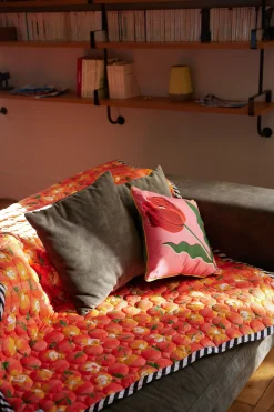 Make My Lemonade PLAID ALLIOCHA PINK & ORANGE< Le Linge