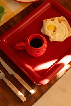 Make My Lemonade PLATEAU CARRE CONNOR ROUGE< Art De La Table