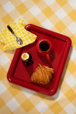 Make My Lemonade PLATEAU CARRE CONNOR ROUGE< Art De La Table