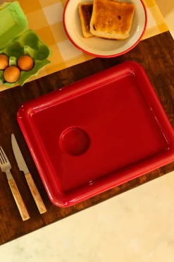 Make My Lemonade PLATEAU CARRE CONNOR ROUGE< Art De La Table