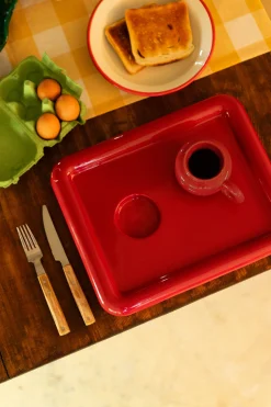 Make My Lemonade PLATEAU CARRE CONNOR ROUGE< Art De La Table