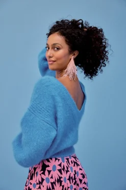 Make My Lemonade PULL MARIUS V BLEU< Sweats & Mailles