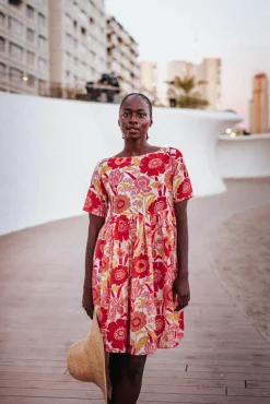 Make My Lemonade ROBE FRIDA IRIS COQUELICOT< Robes & Combis