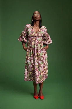 Make My Lemonade ROBE LEANDRA AUTUMN FLOWER MARKET< Robes & Combis