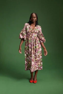 Make My Lemonade ROBE LEANDRA AUTUMN FLOWER MARKET< Robes & Combis