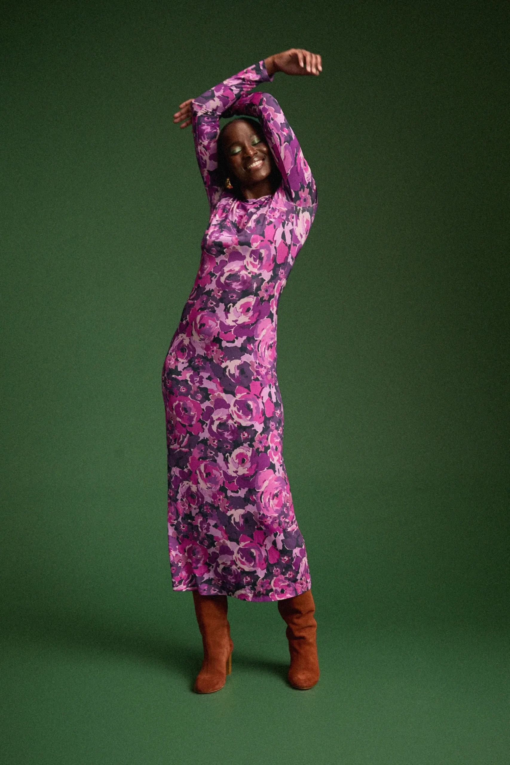 Make My Lemonade ROBE MADISON PURPLE FLOWERS< Robes & Combis