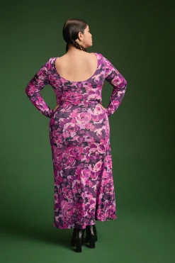 Make My Lemonade ROBE MADISON PURPLE FLOWERS< Robes & Combis