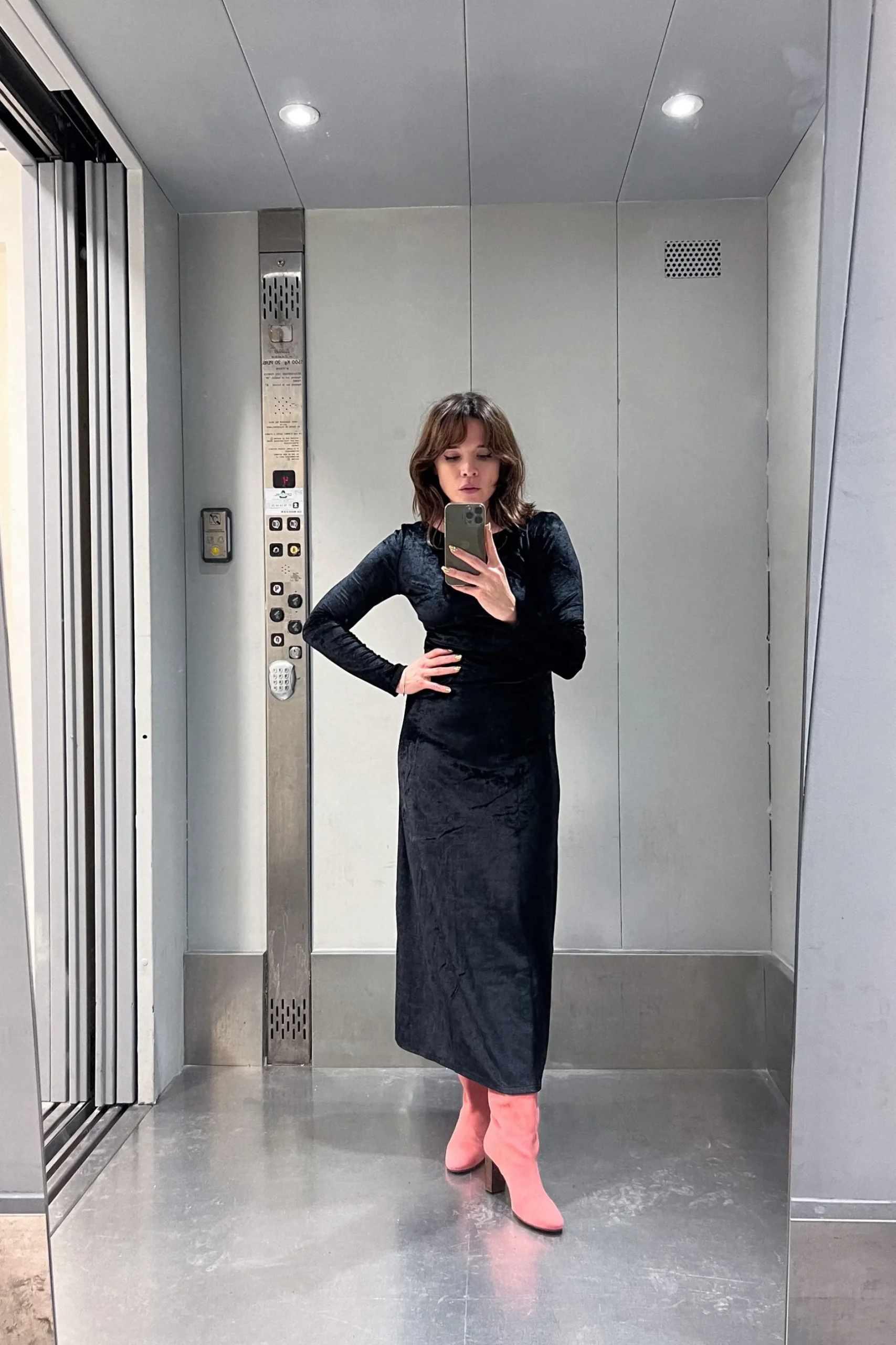 Make My Lemonade ROBE MADISON VELOURS NOIR< Robes & Combis