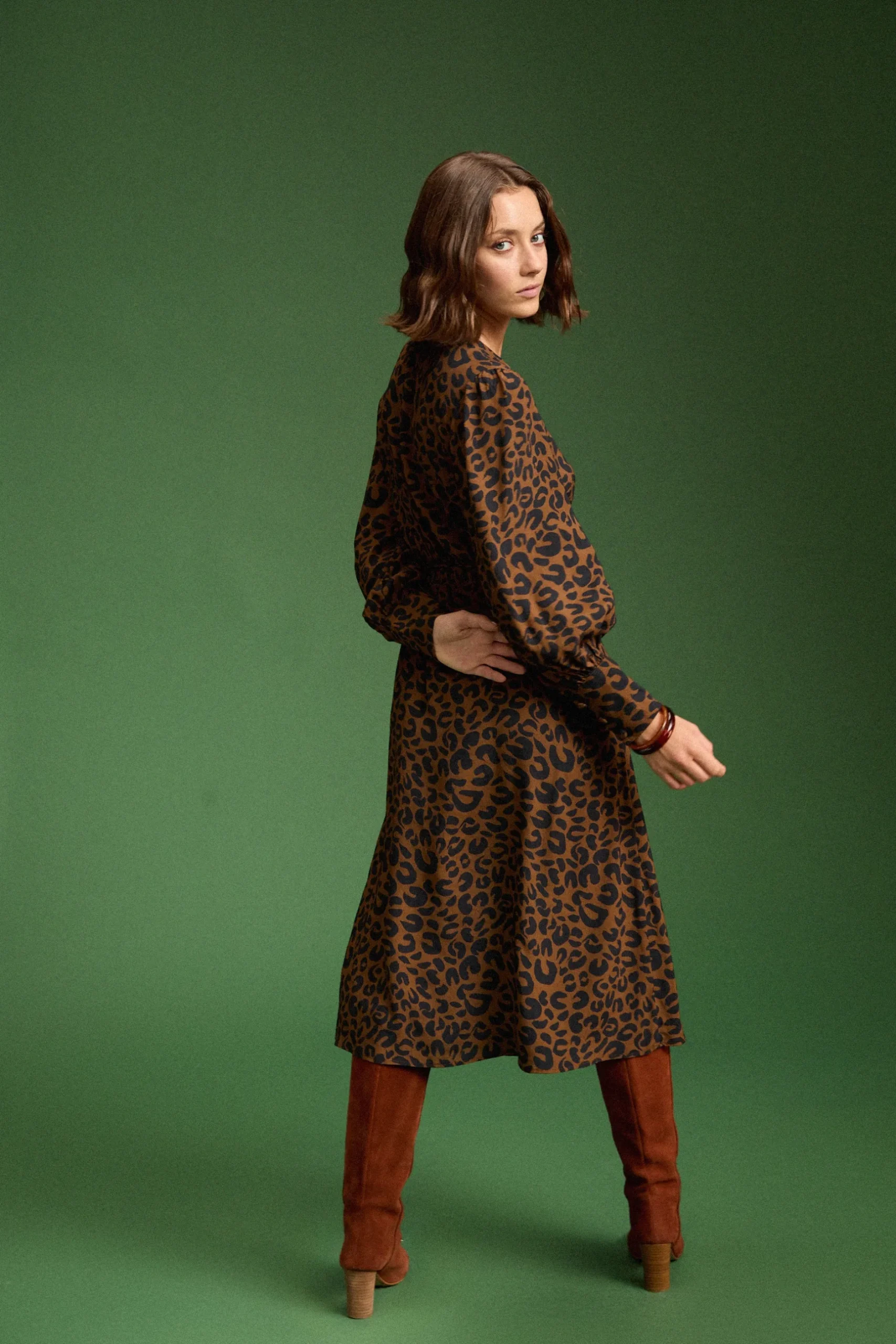 Make My Lemonade ROBE MARLA LEOPARD< Robes & Combis