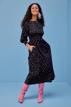 Make My Lemonade ROBE ROSE POLKA ROSE< Robes & Combis