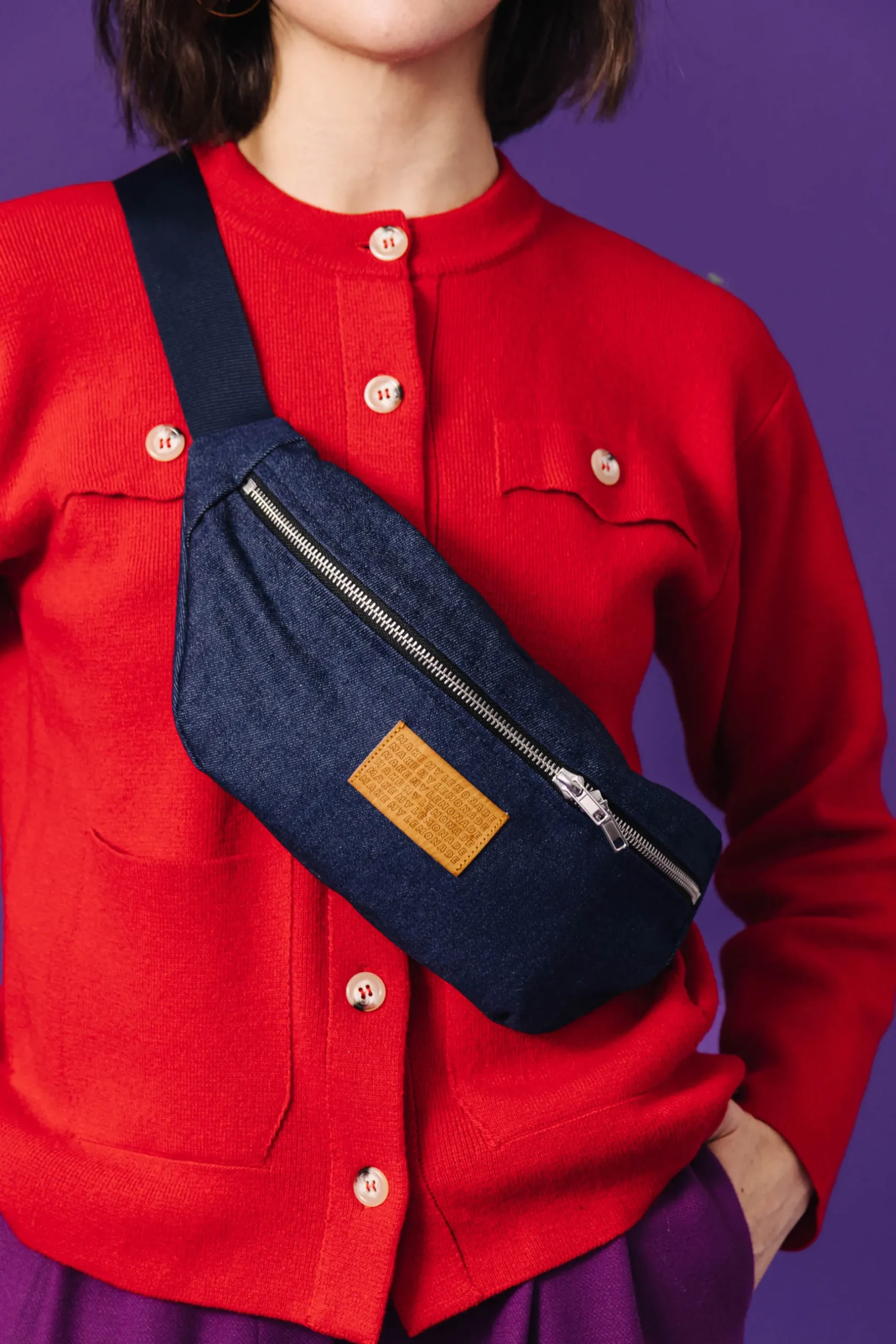 Make My Lemonade SAC BANANITA JEAN BRUT< Bananes|Sacs & Bananes