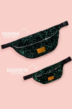 Make My Lemonade SAC BANANITA SEQUINS VERTS< Bananes|Sacs & Bananes