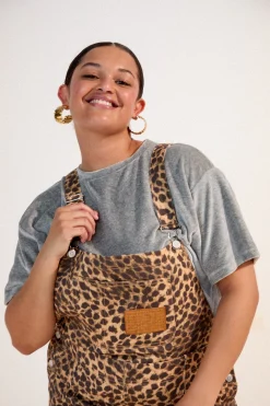 Make My Lemonade SALOPETTE RAMONA LEOPARD< Robes & Combis