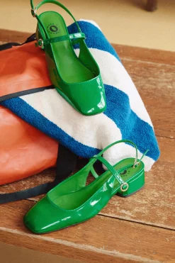 Make My Lemonade SANDALES POLLY VERNIS SUPER GREEN< Chaussures