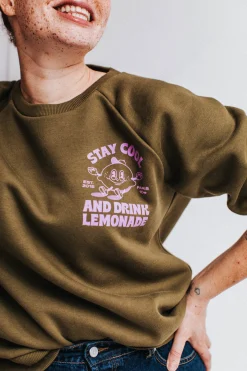 Make My Lemonade SWEAT HENRI KAKI< Sweats & Mailles