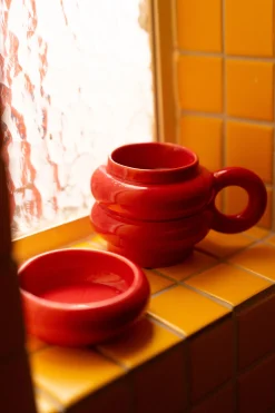 Make My Lemonade TASSE JOHN RED< Art De La Table