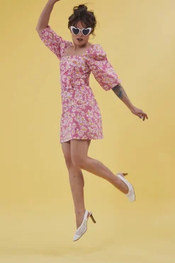Make My Lemonade TISSU DAISY ROSE< Tissus|Mercerie & Couture