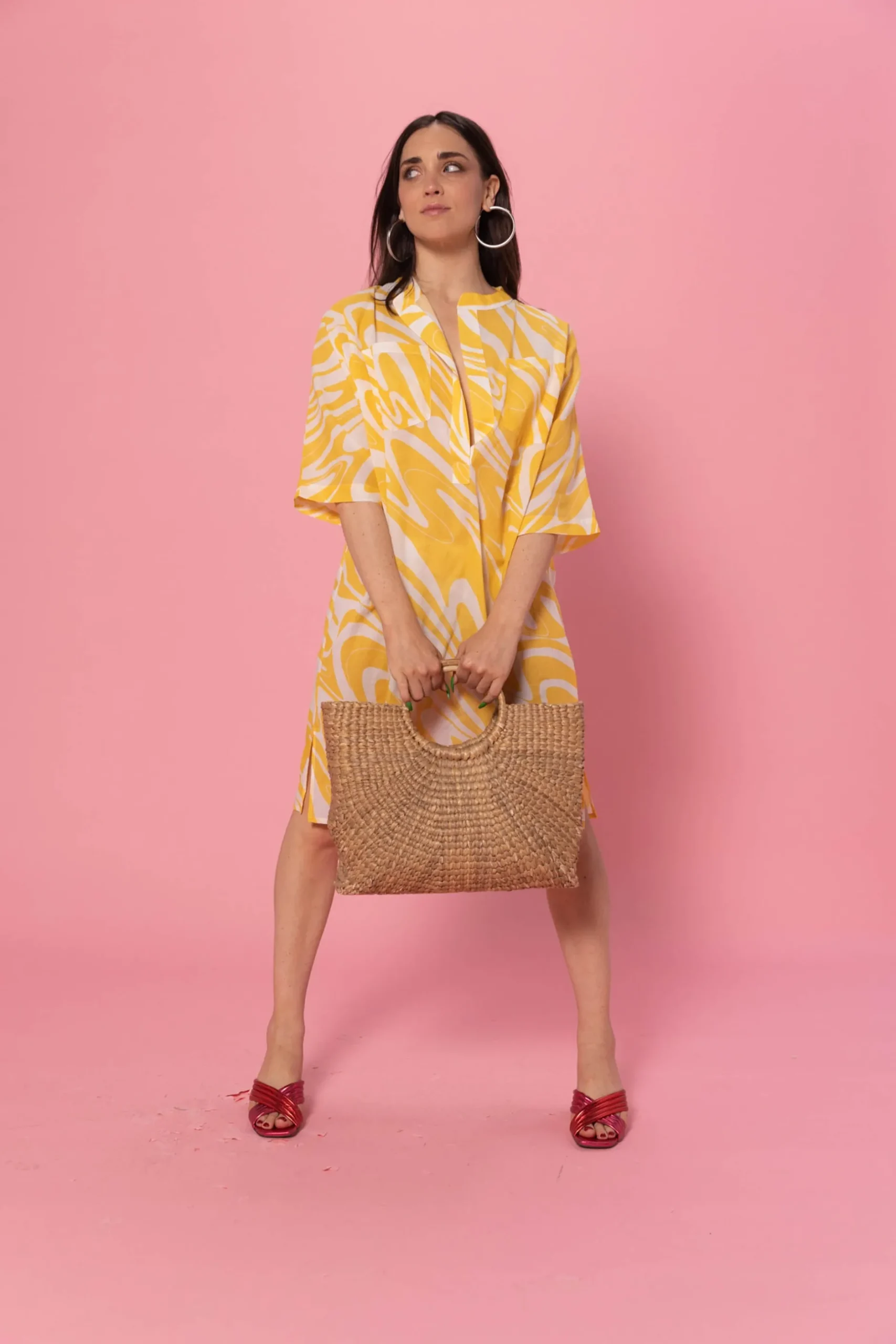 Make My Lemonade TISSU TRIPPY JAUNE< Tissus|Mercerie & Couture