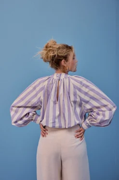 Make My Lemonade TOP ALICE RAYURE VIOLET< Tops & T-Shirts