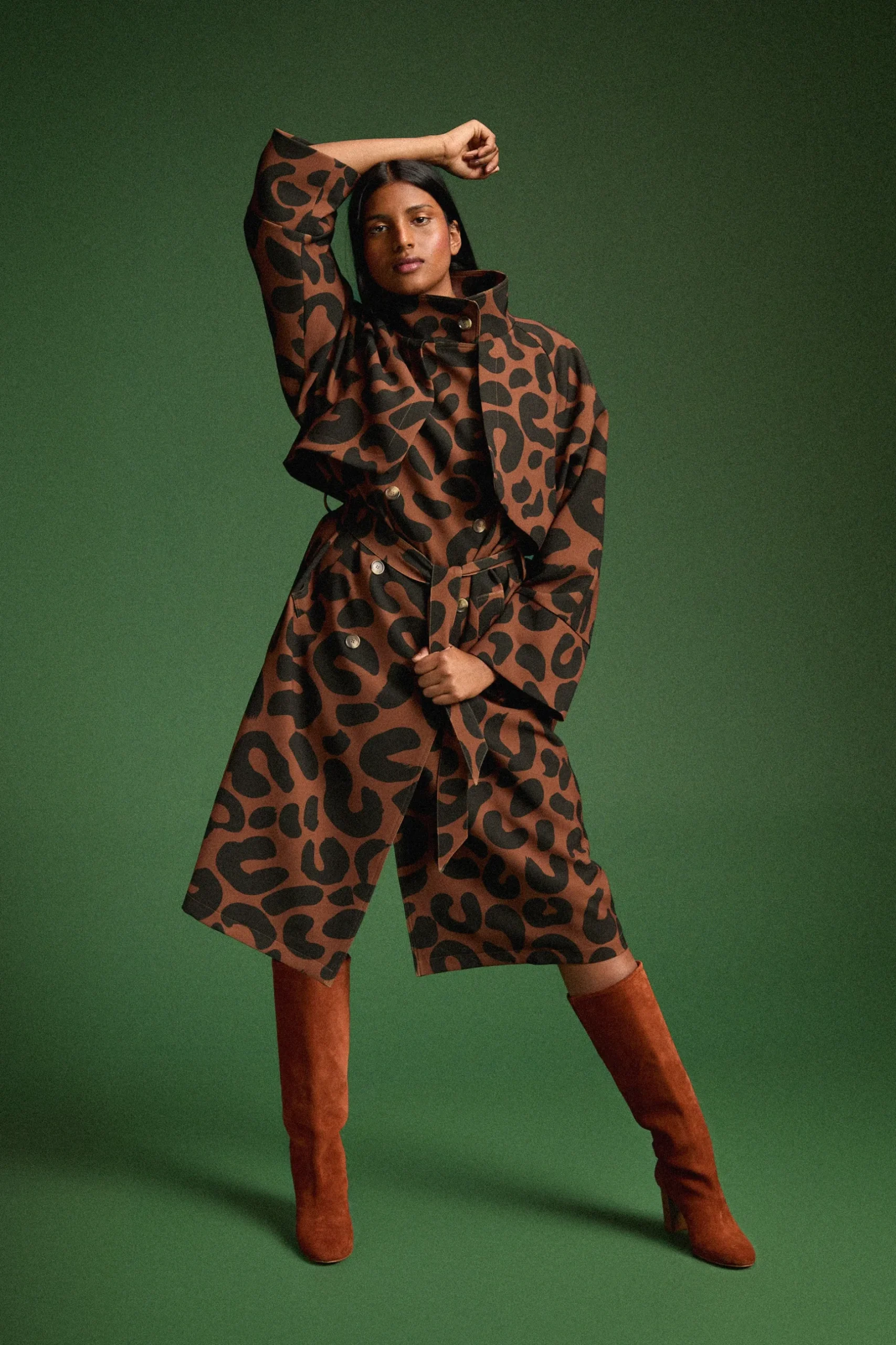 Make My Lemonade TRENCH RAOUL LEOPARD< Vestes & Manteaux