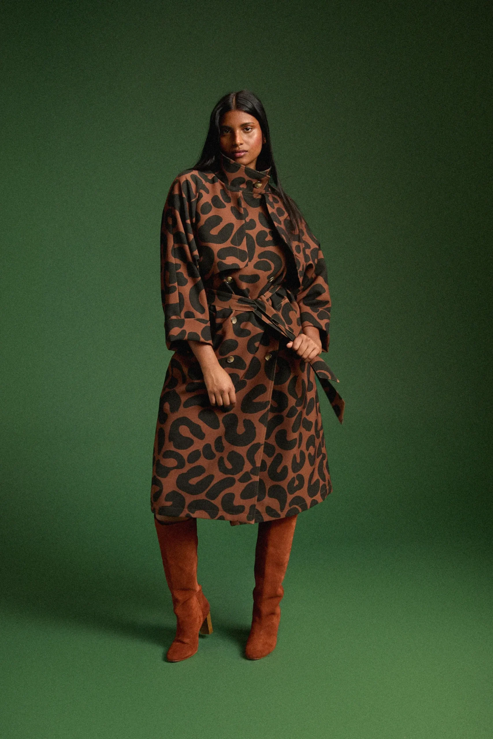 Make My Lemonade TRENCH RAOUL LEOPARD< Vestes & Manteaux