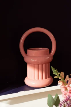 Make My Lemonade VASE OLIVER PINK< Décorations