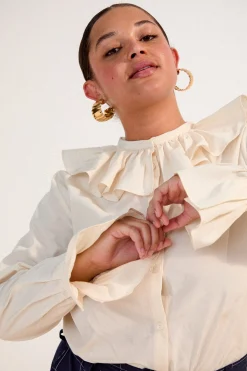 Make My Lemonade BLOUSE FIGARO ECRU< Tops & T-Shirts